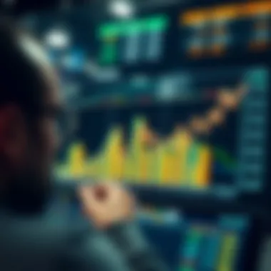 Data analysis graph showing betting trends