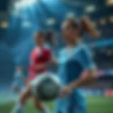 Exciting action on the pitch during a match