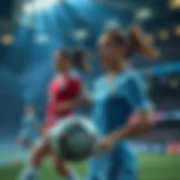 Exciting action on the pitch during a match