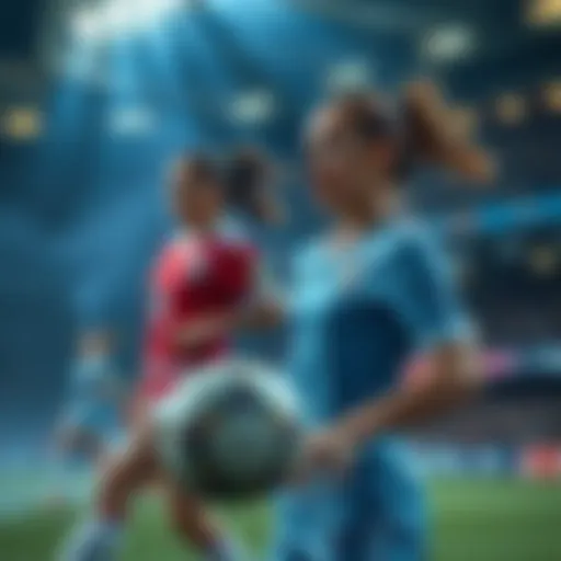 Exciting action on the pitch during a match