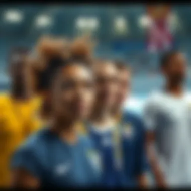 Unity in Diversity: Athletes from Around the World A diverse group of athletes ready for the tournament