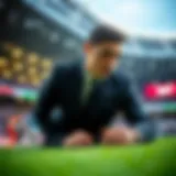 Conceptual illustration of betting analysis