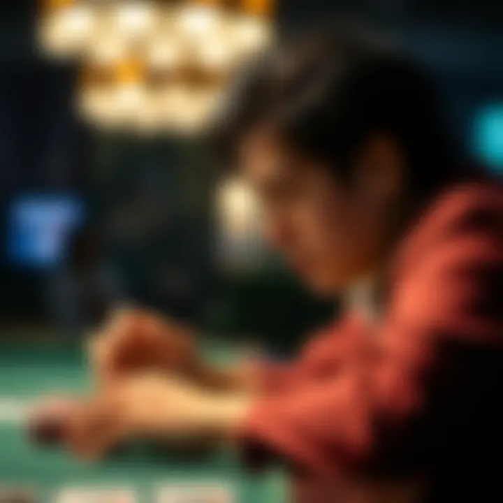 A deep reflection on gambling addiction with a thoughtful individual