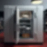 Safe deposit box for cash