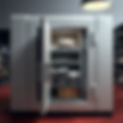 Safe deposit box for cash