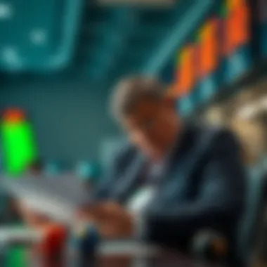 Jerry analyzing lottery strategies with his notes