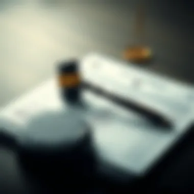 A legal document with a gavel representing the regulatory environment for betting in Korea