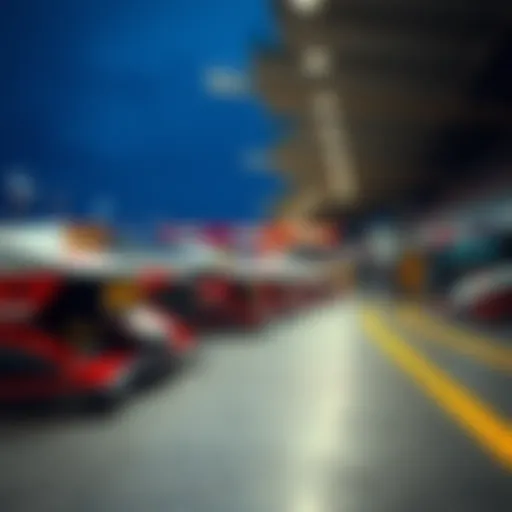KRA Racing vehicles lined up at the starting line