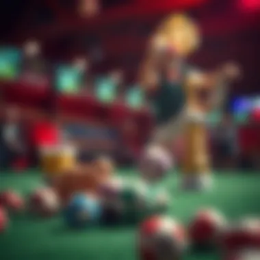 A conceptual image displaying strategic elements for successful lottery betting
