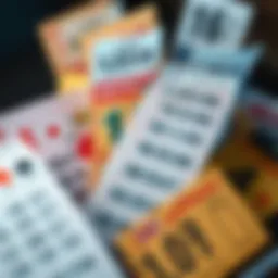 A visual representation of different lottery tickets from around the world