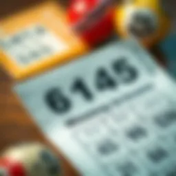 Illustration of Lotto 6/45 ticket with winning numbers