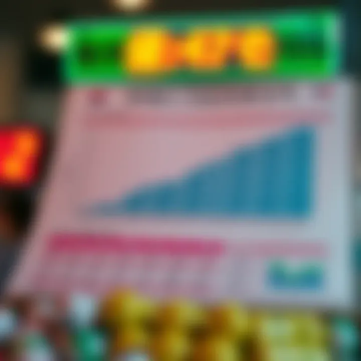 Statistical graphs showcasing historical winning patterns in lotteries