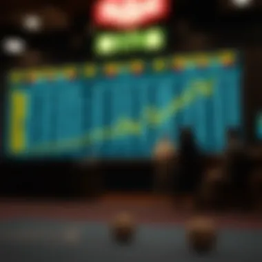 Data graphs showcasing historical lottery results