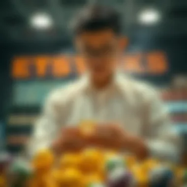 Conceptual illustration of lottery mechanics