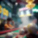Visual representation of lotto rules and gameplay