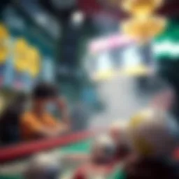 Visual representation of lotto rules and gameplay