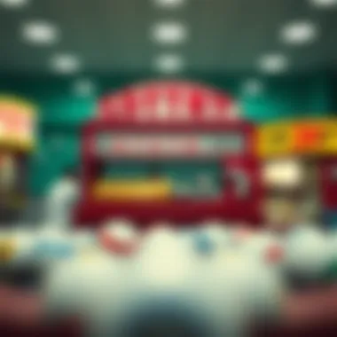A visual timeline showcasing the history of lottery games