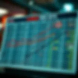 Statistical analysis chart of lottery numbers