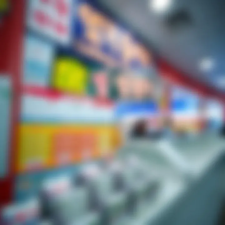 Lottery ticket display