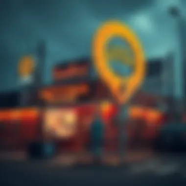 Conceptual image of a lucky location for betting.