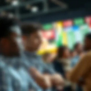 An engaging graphic of diverse individuals contemplating their lottery and betting decisions