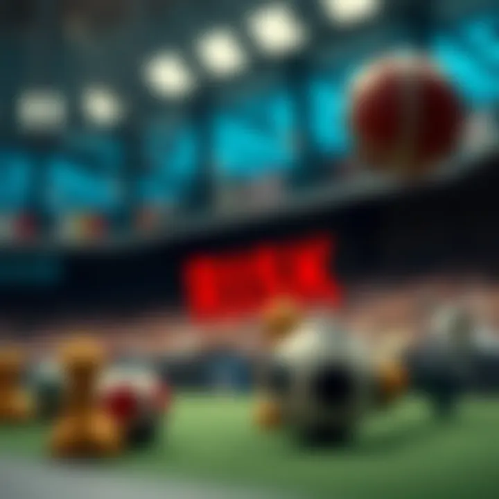 A conceptual illustration showcasing the relationship between strategy and risk in betting