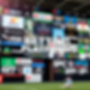 Collage of popular betting platforms