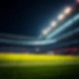Exciting soccer match atmosphere