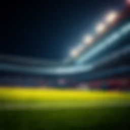 Exciting soccer match atmosphere