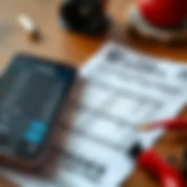 Understanding the Game: Insights into Sports Betting A close-up view of a sports betting slip alongside a smartphone displaying live odds