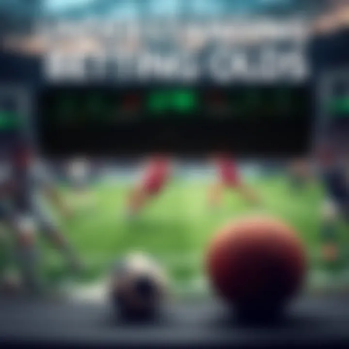 An engaging graphic showcasing various sports betting odds