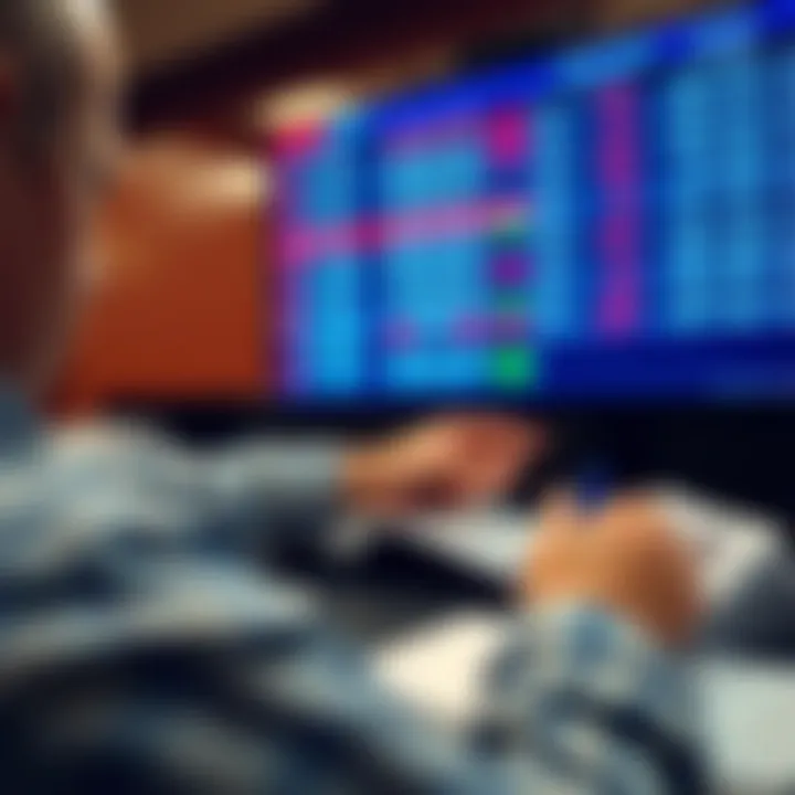 Betting slips and a digital screen displaying odds