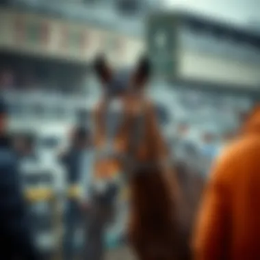 Historical depiction of horse racing in Korea